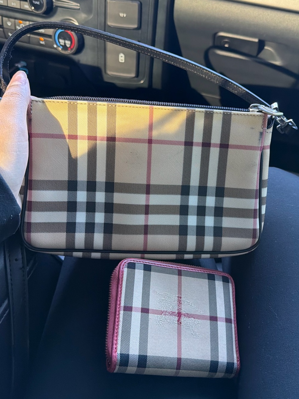 Vintage Burberry Bag with wallet Authentic